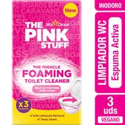 Limpiador Inodoro The Pink Stuff Espuma Activa 3 un.