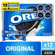 Pack Galletas Oreo Sabor Original 36 g 12 un.