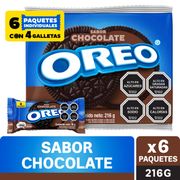 Pack Galletas Oreo Sabor Chocolate 36 g 6 un.