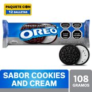 Galletas Oreo Rollo Sabor Cookies & Cream 108 g