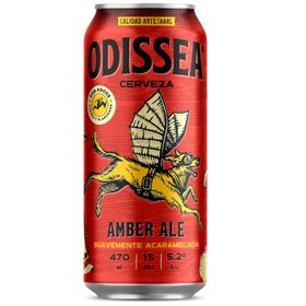 Cerveza Odissea Amber Ale 5.2° Lata 470 cc