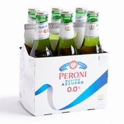 Pack 6 un. Cerveza Peroni Premium Lager Sin Alcohol 330 cc