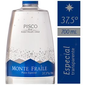 Pisco Monte Fraile Transparente 37.5° 700 cc