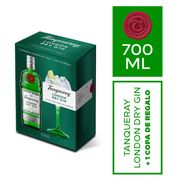 Pack Gin Tanqueray London Dry 700 cc + Copa de Vidrio