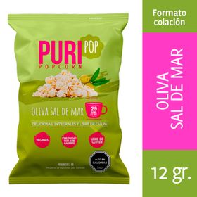 Puripop Popcorn Oliva Sal de Mar 12 g