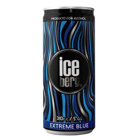 Cóctel Iceberg Extreme Blue 5° Lata 310 cc