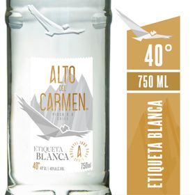 Pisco Etiqueta Blanca 40° botella 750 cc