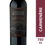 Vino Castillo de Molina Tributo Gran Reserva Carmenere 750 cc