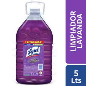 Limpiador de Pisos Lysol Desinfectante Lavanda 5 L
