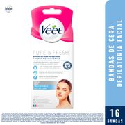 Bandas Depilatorias Facial Veet 16 un.