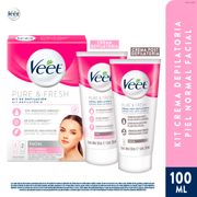 Kit Crema Depilatoria Facial Veet 50 ml 2 un.