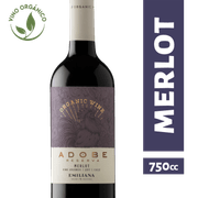 Vino Orgánico Adobe Reserva Merlot 750 cc