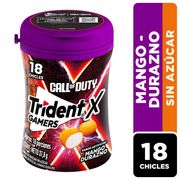 Chicles Trident Sin Azúcar Sabor Mango Durazno 18 un.