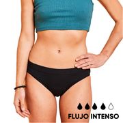 Calzón Menstrual Bloodygreen Niña Flujo Intenso Negro 12-13