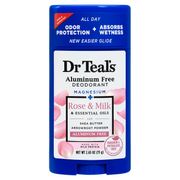 Desodorante Dr Teals Sin Aluminio Rosas y Leche 75 g