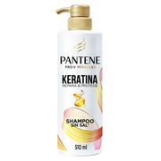 Shampoo Pantene Keratina con Pro Vitamina B5 Sin Sal 510 ml