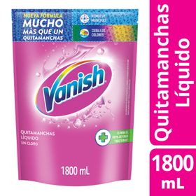 Quitamanchas Líquido Vanish Rosa Recarga 1.8 L