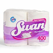 Papel Higiénico Swan Rendidor Doble Hoja 40 m 4 un.