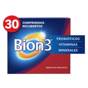 Multivitamínico Bion3 con Probióticos 30 Comprimidos