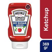 Ketchup Heinz Tomato Ketchup Sin Azúcar Squeeze 369 g