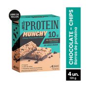 Barra Proteína Wild Protein Munchy Choco Chips 4 un.