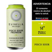 Cóctel Sour Estrella del Elqui 14° 250 cc