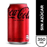 Bebida Coca-Cola lata Sin Azúcar 350 ml