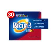 Mini Multivitamínico Bion3 con Probióticos 30 Comprimidos