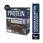 Barra Proteína Vegana Wild Protein Chocolate Bitter 45 g 5 un.