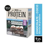 Barra Proteína Vegana Wild Protein Chocolate Coco 45 g 5 un.