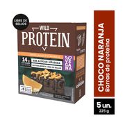 Barra Proteína Vegana Wild Protein Chocolate Naranja 45 g 5 un.