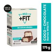 Barra Coco Chocolate Wild Fit Sin Azúcar Añadida 5 un. 175 g