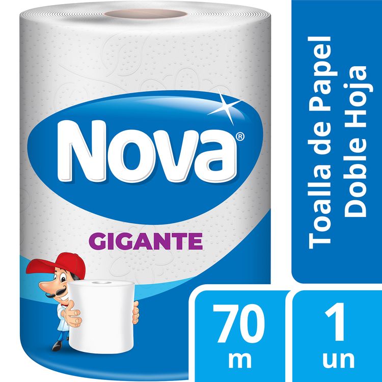 Toalla de Papel Nova Gigante Doble Hoja 70 m 1 un.