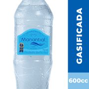 Agua Manantial Con Gas 600 ml