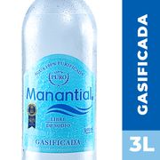 Agua Manantial Con Gas 3 L