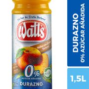 Néctar Watt's Durazno 0% Azúcar Añadida 1.5 L