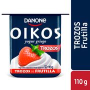 Yogurt Griego Oikos Trozos Frutilla 110 g