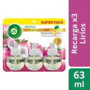 Desodorante Ambiental Air Wick Eléctrico Repuesto Lirios de Luna y Seda 21 ml 3 un.