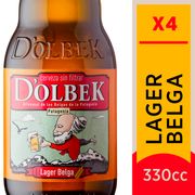 Pack 4 un. Cerveza Dolbek Lager Belga 4.5° 330 cc