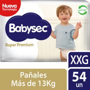 Pañales Babysec Super Premium Talla XXG 54 un.