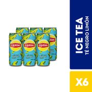 Pack 6 un. Té Líquido Lipton Limón 310 ml