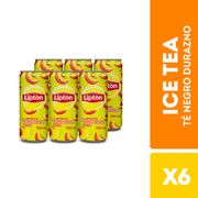 Pack 6 un. Té Líquido Lipton Durazno 310 ml