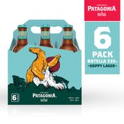 Pack 6 un. Cerveza Austral Patagonia Hoppy Lager 4.8° 330 cc