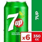 Pack 6 un. Bebida 7Up 350 cc