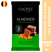 Chocolate de Leche Cachet Con Almendras 300 g