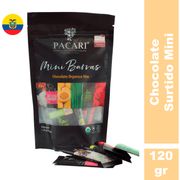 Chocolate Amargo Mini barras Pacari Orgánico Surtido Mini 120 g