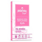 Bandas Depilatorias Cera Pielarmina Rostro Piel Sensible 16 un. + 2 Wipes