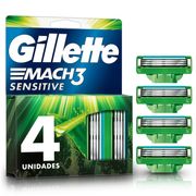 Repuesto Máquina de Afeitar Gillette Mach3 Sensitive 4 un.