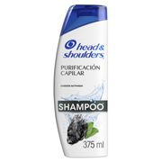 Shampoo Head & Shoulders Purificación Capilar Carbón Activado 375 ml