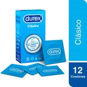 Preservativo Durex Clásico 12 un.